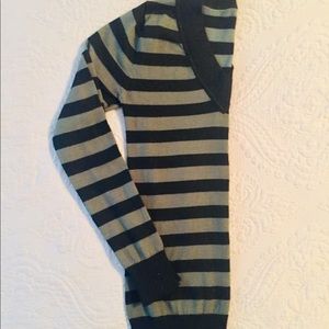 V-Neck Striped Sweater
